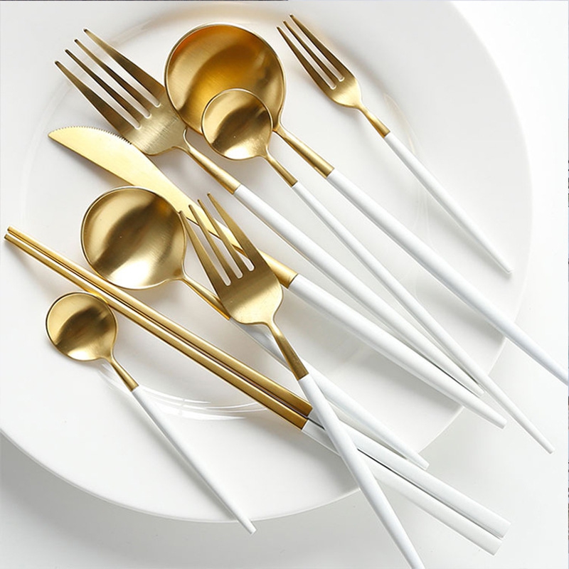 a metal spoon